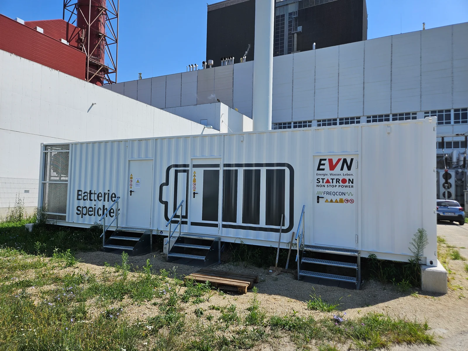 Theiss battery storage facility in Austria; licensed photograph